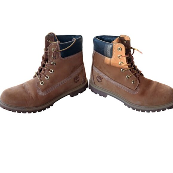 Women's Timberland  Premium 6" Waterproof Boots Wheat Brwn Size 8.5M Primaloft - Picture 9 of 10